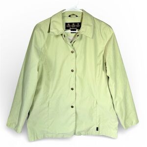 Barbour Kelsall Spring Jacket Green Women’s Size 12 Medium Pockets Gardener